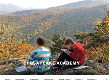 Tablet Screenshot of chesapeakeacademy.org